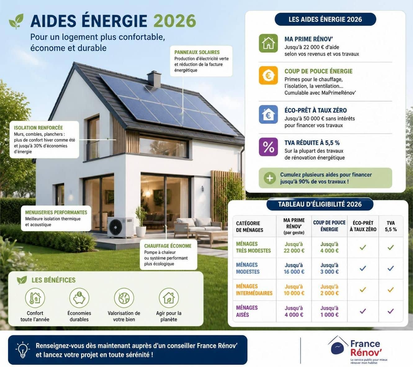 découvrez les aides énergie 2026 : bénéficiaires, conditions d'éligibilité et démarches pour en profiter afin de réduire vos dépenses énergétiques.