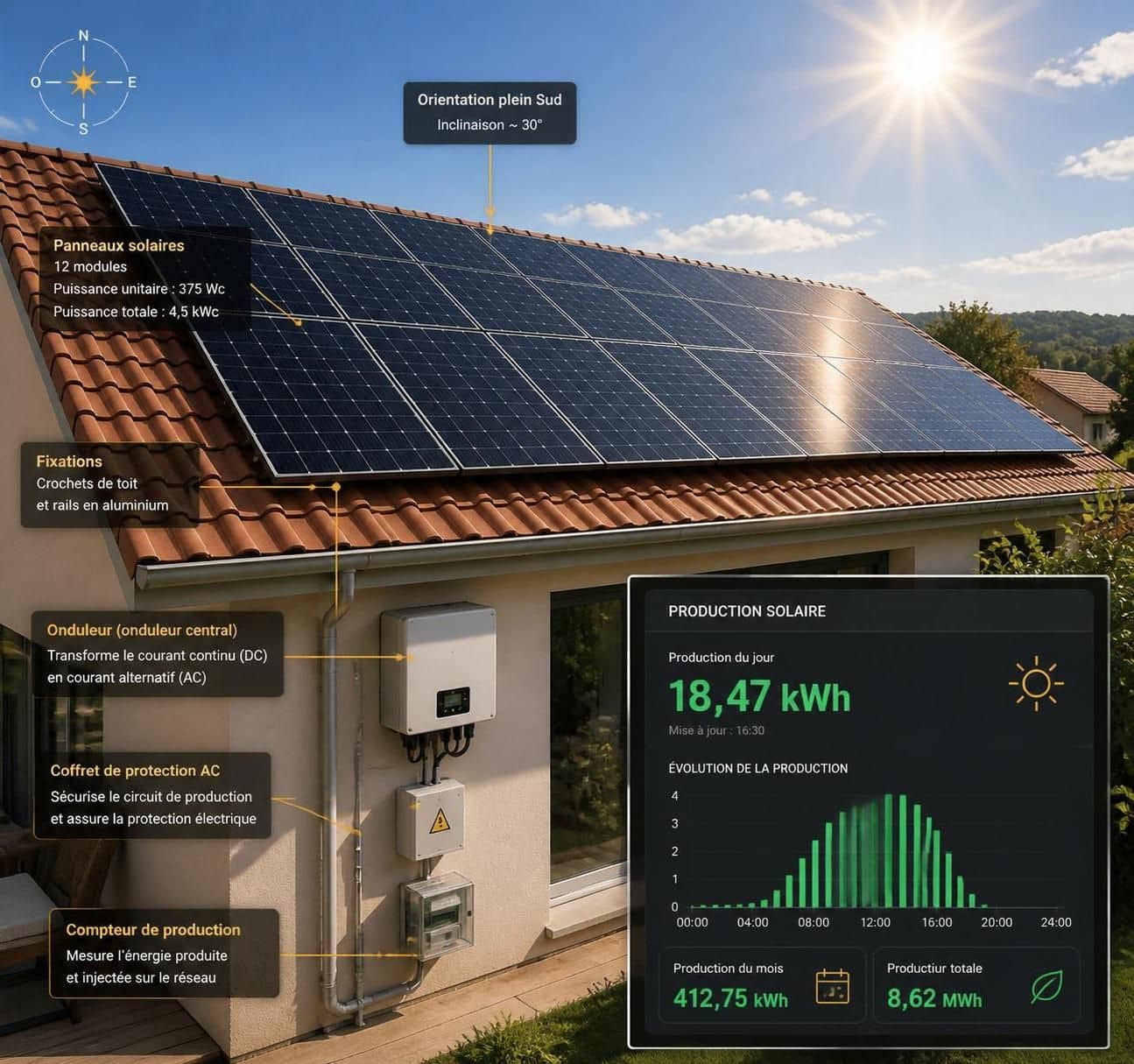 découvrez combien d'électricité un panneau solaire peut produire chaque jour et comment optimiser sa production pour un usage efficace et écologique.
