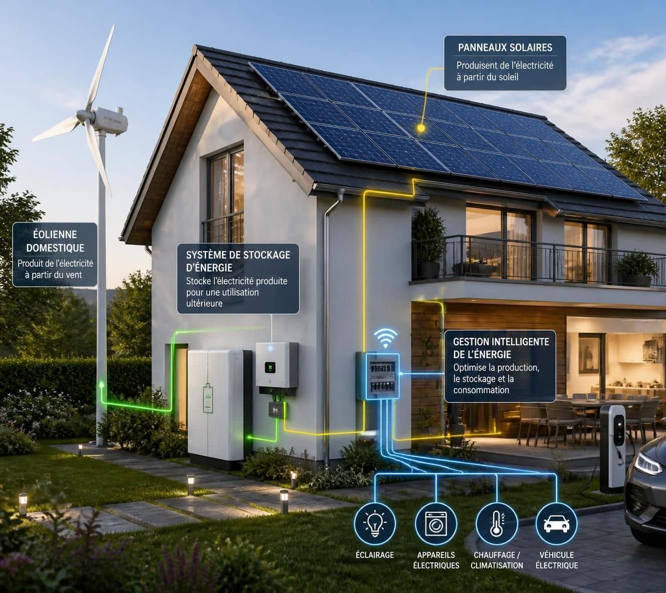 découvrez comment combiner efficacement plusieurs sources d'énergies renouvelables à la maison pour réduire votre facture énergétique et contribuer à la protection de l'environnement.